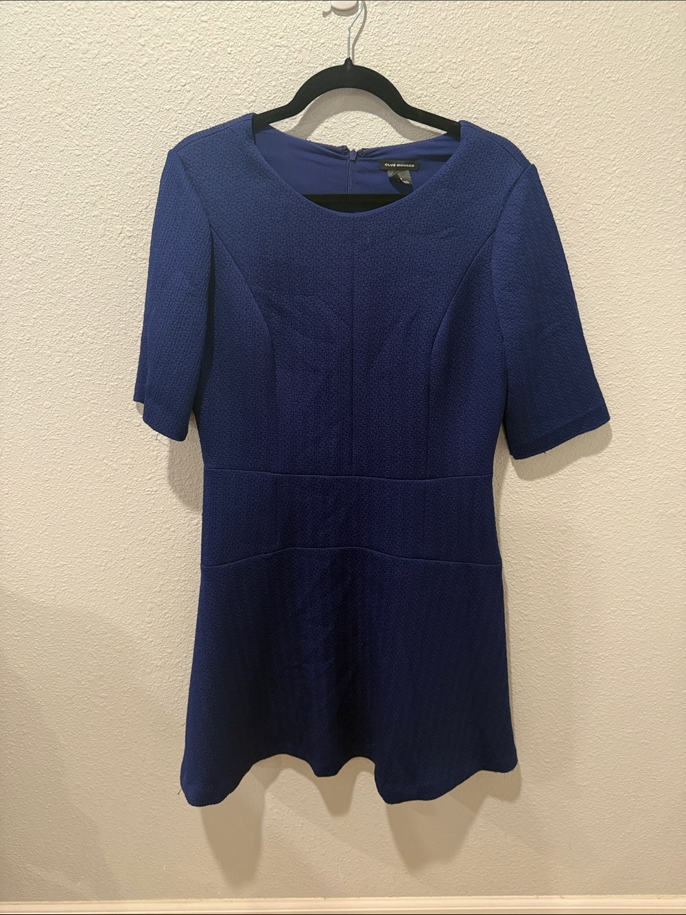 Classic 3/4 Sleeve Royal Blue Dress
